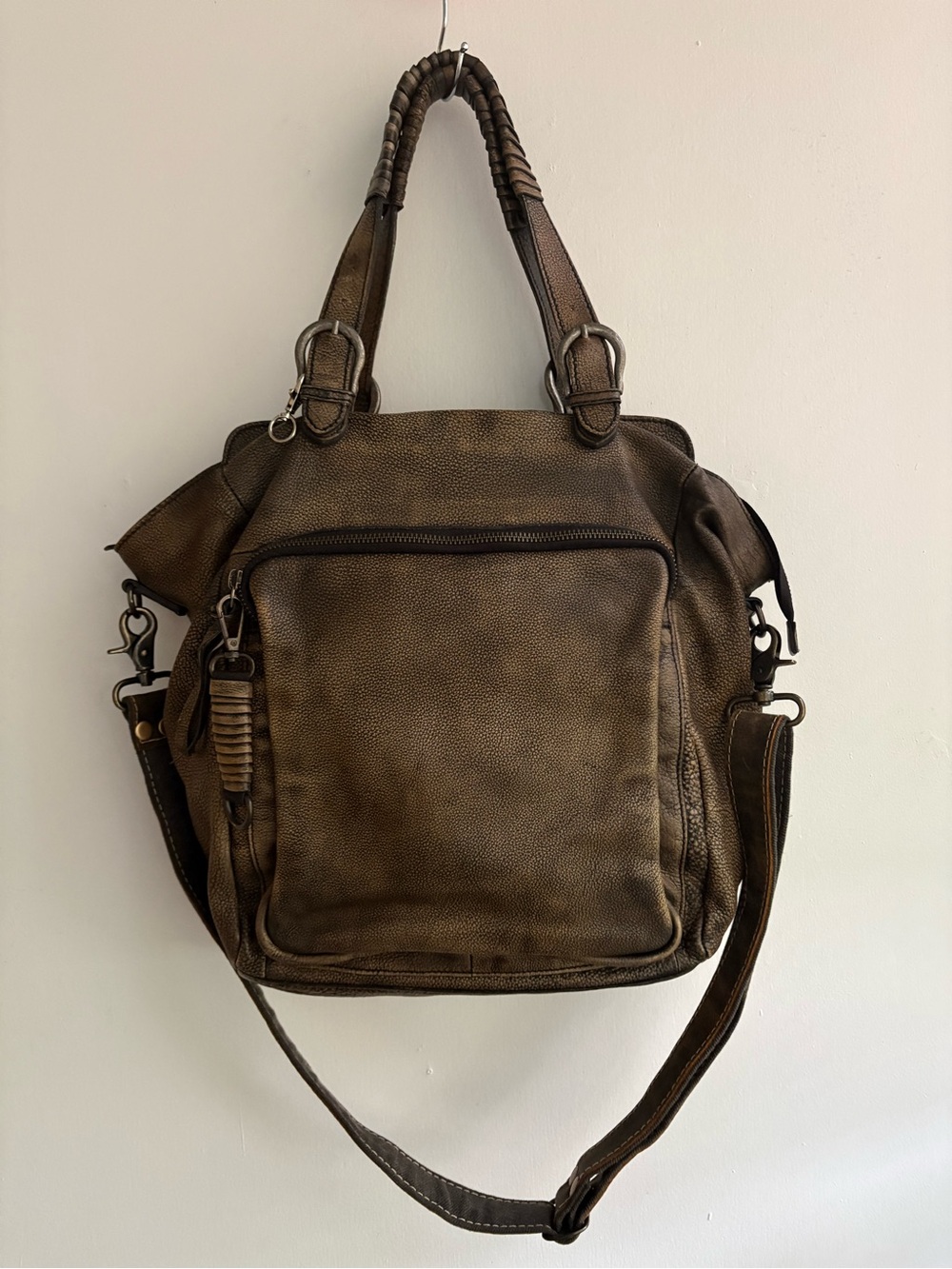 We The Free Rover Leather Tote in Bark🔥 Rare! free people - Picture 2 of 16